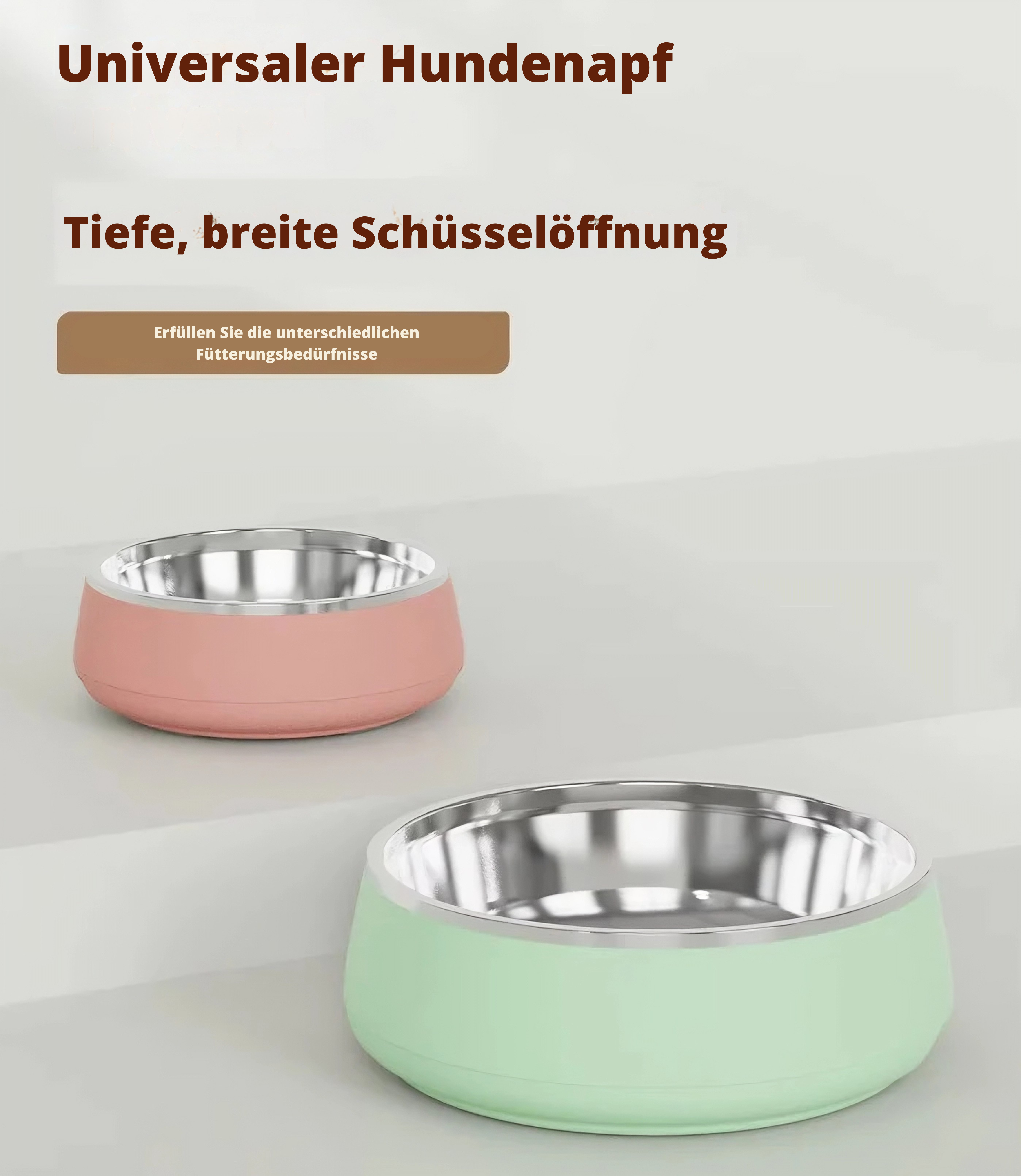 Pawlé Edelstahl-Fressnapf